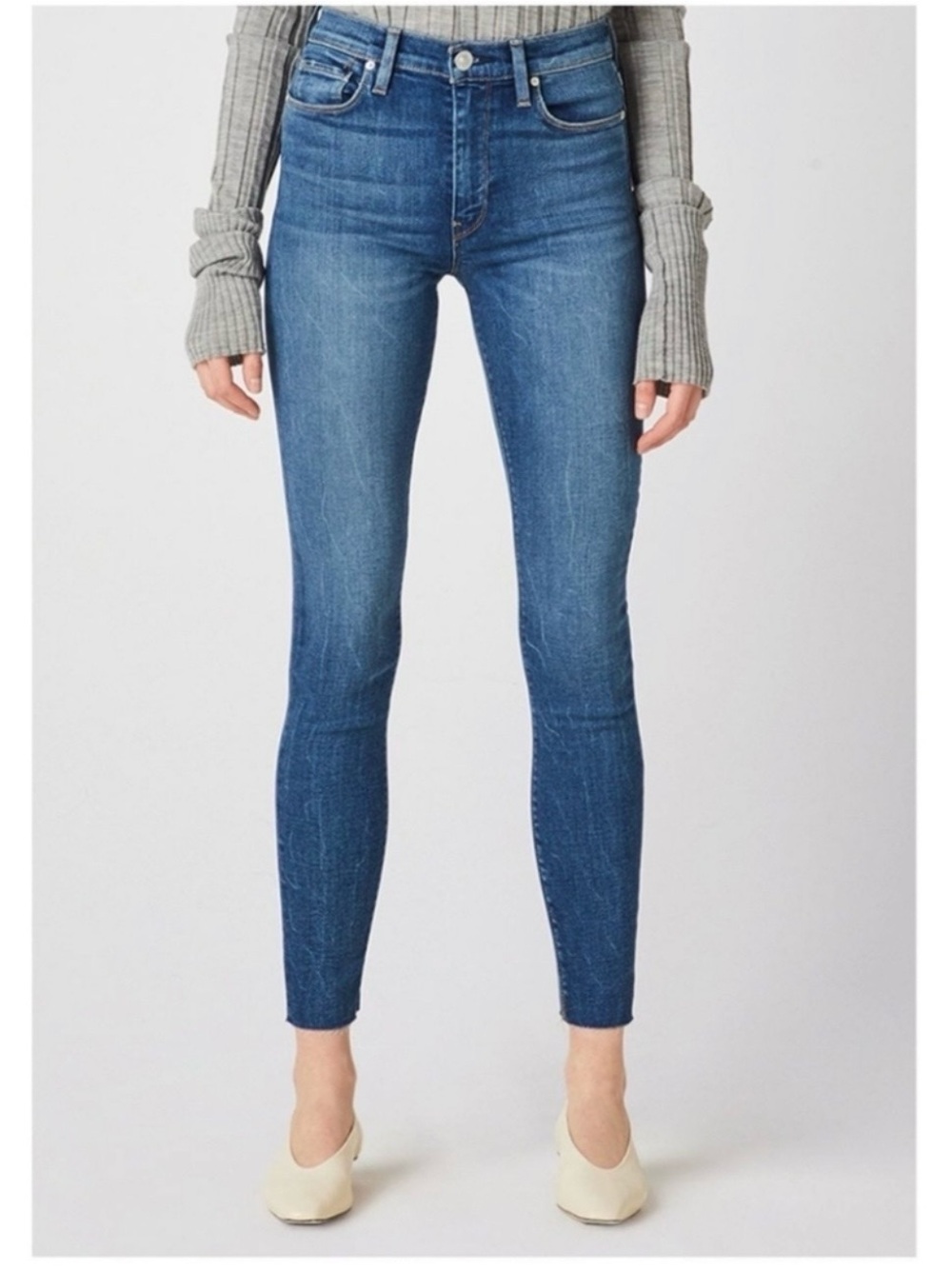 Hudson Jeans BARBARA HIGH WAIST SPR SKINNY Med Blue 6 28